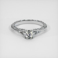 0.77 Ct. Grey Sapphire Ring, Platinum 950 1
