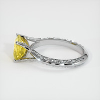 2.31 Ct. Yellow Sapphire Ring, Platinum 950 4