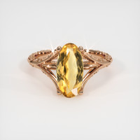 2.92 Ct. Gemstone Ring, 14K Rose Gold 1