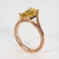 2.92 Ct. Gemstone Ring, 14K Rose Gold 2