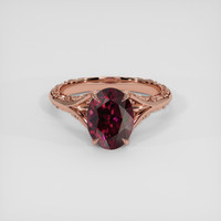4.82 Ct. Red Garnet Ring, 14K Rose Gold 1