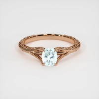 0.74 Ct. Gemstone Ring, 14K Rose Gold 1