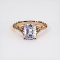 2.34 Ct. Purple Sapphire Ring, 14K Rose Gold 1