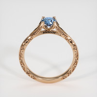 0.56 Ct. Greyish Blue Sapphire Ring, 14K Rose Gold 3