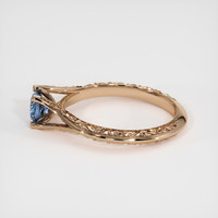 0.56 Ct. Greyish Blue Sapphire Ring, 14K Rose Gold 4