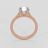 2.08 Ct. White Sapphire Ring, 14K Rose Gold 3