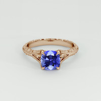 1.21 Ct. Violet Sapphire Ring, 14K Rose Gold 1