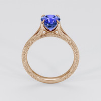1.21 Ct. Violet Sapphire Ring, 14K Rose Gold 3