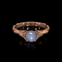 1.02 Ct. Sapphire Ring, 14K Rose Gold 1