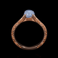 1.02 Ct. Sapphire Ring, 14K Rose Gold 3
