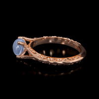1.02 Ct. Sapphire Ring, 14K Rose Gold 4