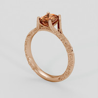 1.22 Ct. Bi Color / Parti Sapphire Ring, 14K Rose Gold 2