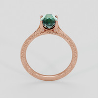 2.50 Ct. Bluish Green Sapphire Ring, 14K Rose Gold 3