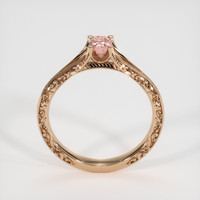 0.59 Ct. Padparadscha Sapphire Ring, 14K Rose Gold 3