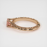 0.59 Ct. Padparadscha Sapphire Ring, 14K Rose Gold 4