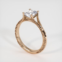 1.28 Ct. White Sapphire Ring, 14K Rose Gold 2