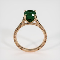3.31 Ct. Green Sapphire Ring, 14K Rose Gold 3