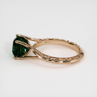 3.31 Ct. Green Sapphire Ring, 14K Rose Gold 4