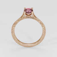 1.34 Ct. Purplish Pink Sapphire Ring, 14K Rose Gold 3