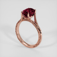 4.82 Ct. Red Garnet Ring, 18K Rose Gold 2
