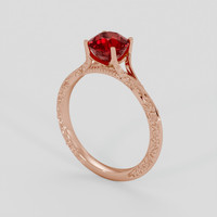 1.56 Ct. Ruby Ring, 18K Rose Gold 2