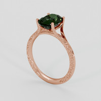 3.87 Ct. Green Sapphire Ring, 18K Rose Gold 2