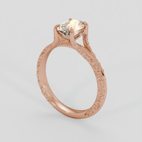 1.75 Ct. Padparadscha Sapphire Ring, 18K Rose Gold 2