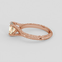 1.75 Ct. Padparadscha Sapphire Ring, 18K Rose Gold 4