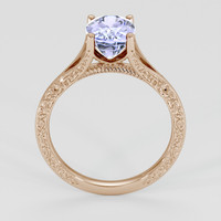 2.48 Ct. Violet Sapphire Ring, 18K Rose Gold 3
