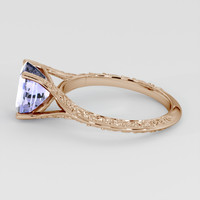 2.48 Ct. Violet Sapphire Ring, 18K Rose Gold 4