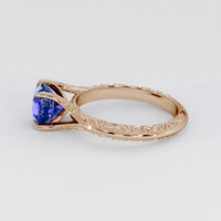 1.21 Ct. Violet Sapphire Ring, 18K Rose Gold 4