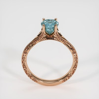 1.71 Ct. Bluish Green Sapphire Ring, 18K Rose Gold 3