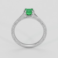 0.65 Ct. Emerald Ring, Silver 3