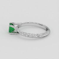 0.65 Ct. Emerald Ring, Silver 4