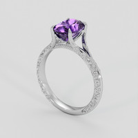 1.64 Ct. Purple Amethyst Ring, Silver 2