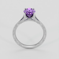 1.64 Ct. Purple Amethyst Ring, Silver 3