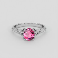 1.45 Ct. Pink Spinel Ring, Silver 1