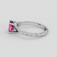 1.45 Ct. Pink Spinel Ring, Silver 4