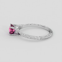 1.07 Ct. Purplish Pink Spinel Ring, Silver 4