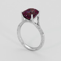 4.61 Ct. Red Garnet Ring, Silver 2