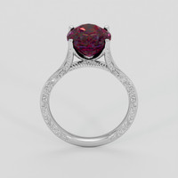 4.61 Ct. Red Garnet Ring, Silver 3