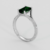 1.49 Ct. Tsavorite Garnet Ring, Silver 2