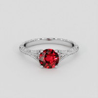 1.00 Ct. Ruby Ring, Silver 1