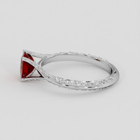 1.00 Ct. Ruby Ring, Silver 4