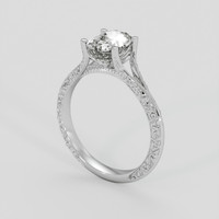 2.10 Ct. White Sapphire Ring, Silver 2