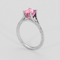 2.02 Ct. Pink Sapphire Ring, Silver 2