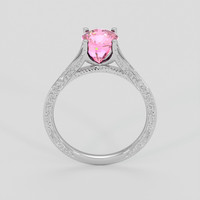 2.02 Ct. Pink Sapphire Ring, Silver 3
