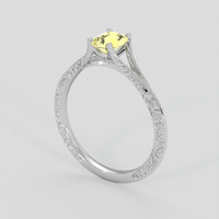0.87 Ct. Yellow Sapphire Ring, Silver 2