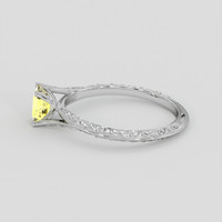 0.87 Ct. Yellow Sapphire Ring, Silver 4