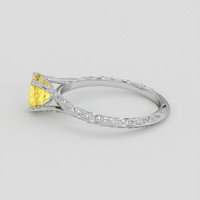 1.39 Ct. Yellow Sapphire Ring, Silver 4